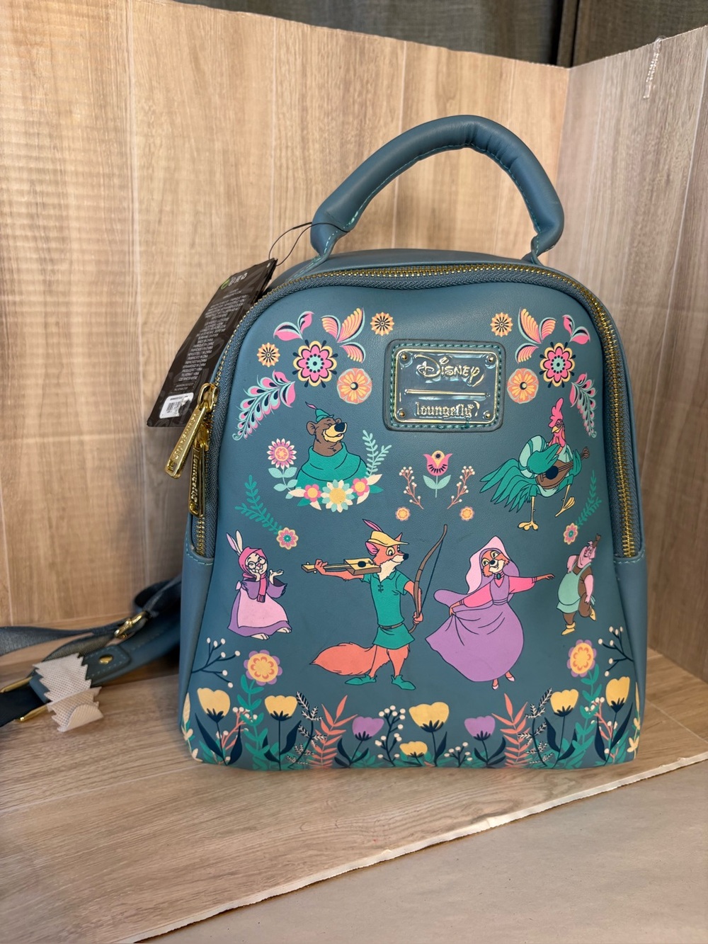 Loungefly Disney Robin Hood Floral Folk Mini Backpack - New, With Tags